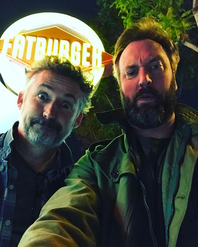 Ate some delicious Fatburger with @harlandwilliams tonight!