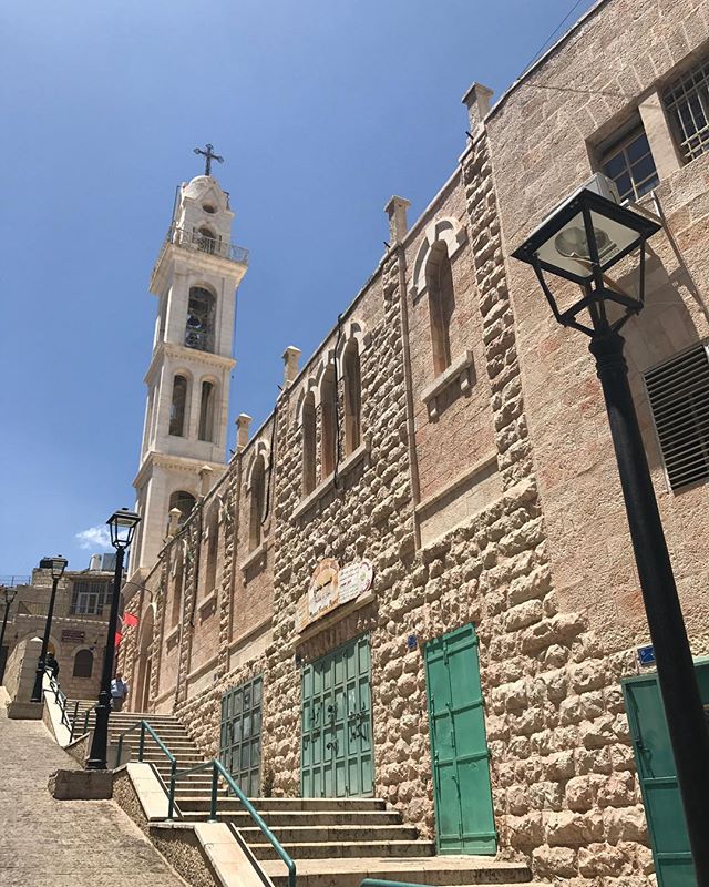 In beautiful Bethlehem, Palestine.  We are walking around the old city of Bethlehem right now.  It is an incredible vibrant place.  I suggest everybody come visit Palestine.  I will be posting more pics and video soon.