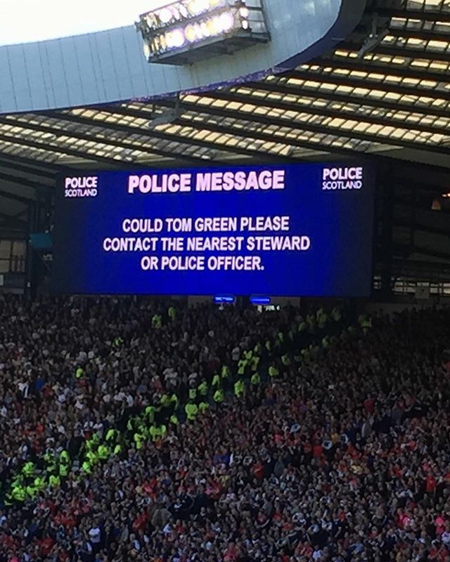Photo just taken at the England vs. Scotland game right now.