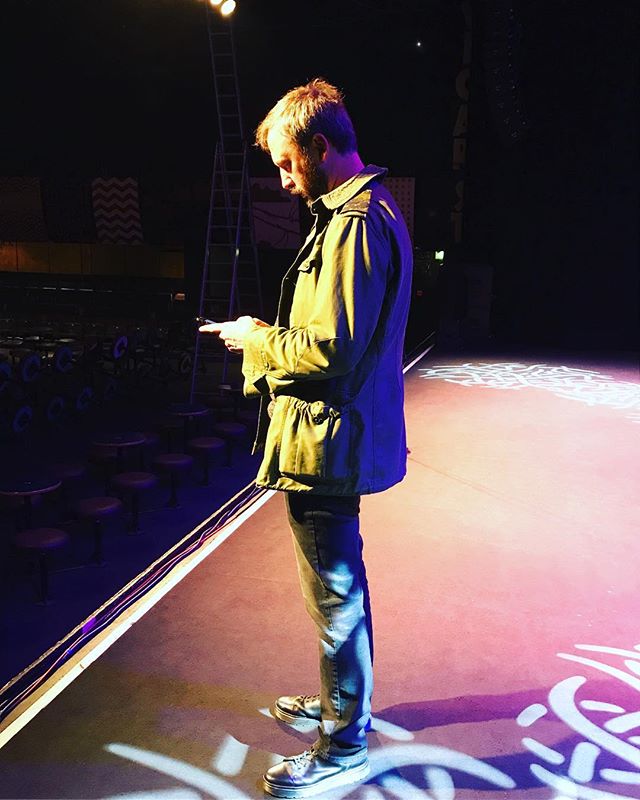 Pre show onstage at Vicar Street photo by @leahtiscione