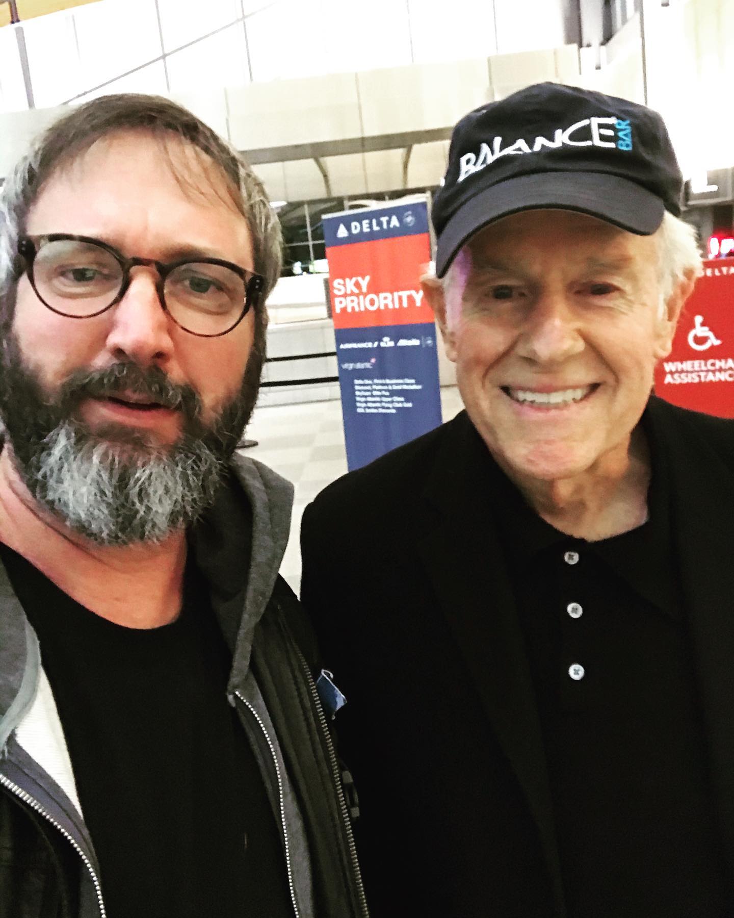 Super cool running into your comedy and acting heroes!  The legendary Mike Farrell was on my flight today and I had to say hello.  Grew up watching literally every day for 10 years.